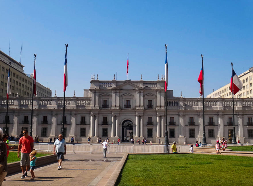 Palacio de la Moneda, sede do governo chileno