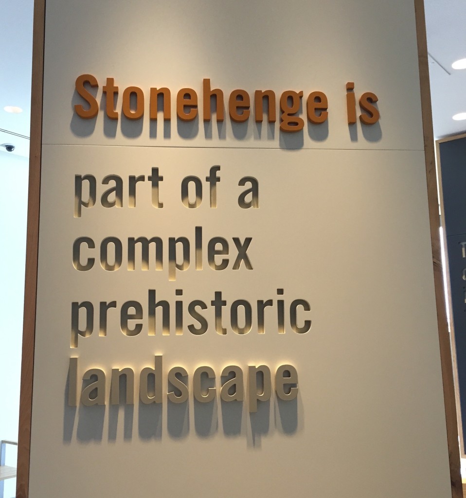 placa exibição stonehenge