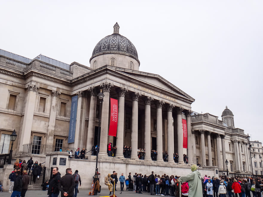 museus de londres fachada national gallery - Museus de Londres gratuitos - aproveite! Sugestões imperdíveis!