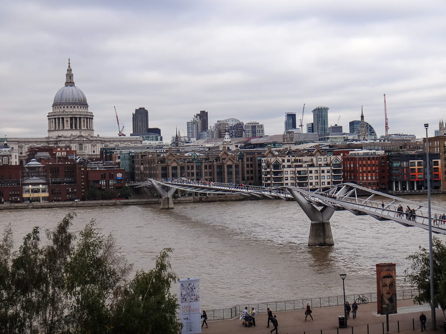 museus de londres milenium bridge - Roteiro Londres - atrações pagas