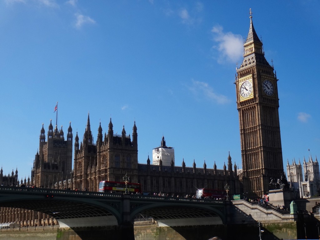 parlamento big ben londres 1024x768 - Roteiro de atrações em Londres de graça