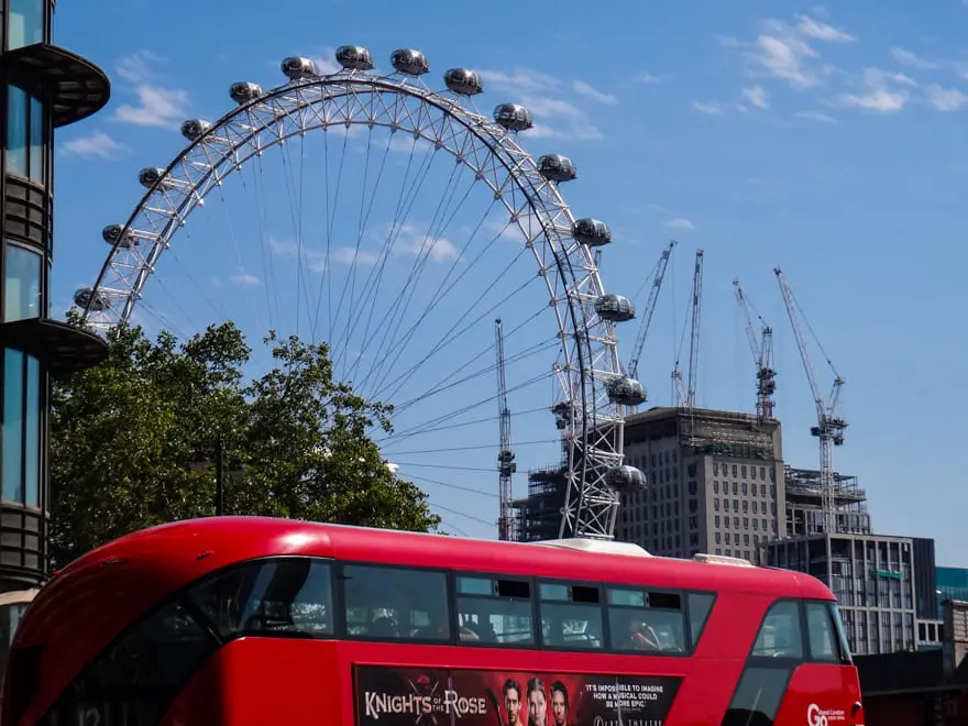 roda gigante londres ônibus eta para o Reino Unido visto para Inglaterra