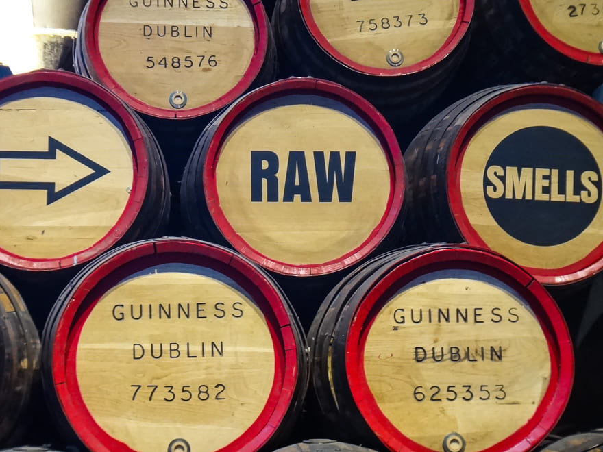 fabrica da guinness dublin barril - Visitando a fábrica da Guinness Dublin