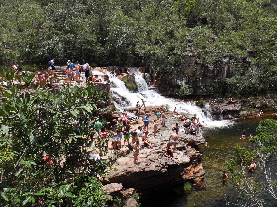 chapada dos veadeiros almecegas II cachoeira turista - Roteiro Chapada dos Veadeiros, para se apaixonar