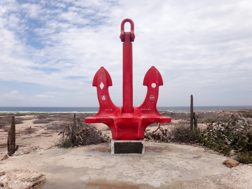 aruba monumento ancora - Dicas de Aruba, a ilha feliz! Uma viagem para o Caribe sem furacão