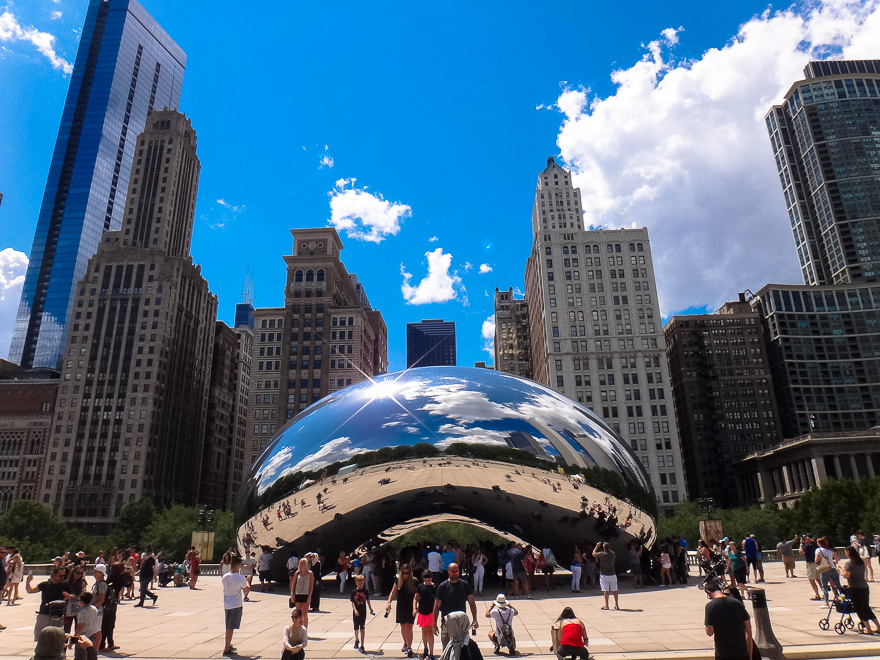 chicago millennium park cloud gate bean - Passeando pelo Millennium Park Chicago