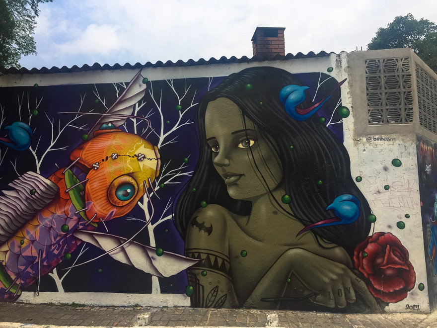 beco do batman vila madalena grafite india arvore - Beco do Batman SP, galeria de street art a céu aberto