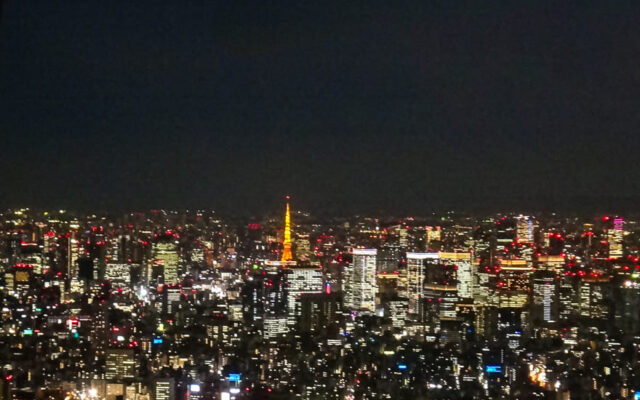 tokyo skytree ponto turístico de tóquio vista do alto cidade iluminada
