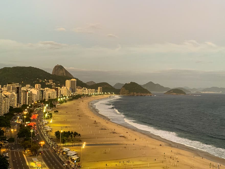 praia de copacabana vista hotel pestana 