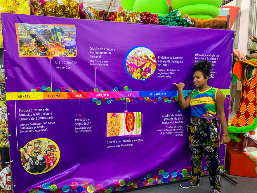 carnaval experience guia linha do tempo - Bastidores do Carnaval carioca: diversão no Carnaval Experience