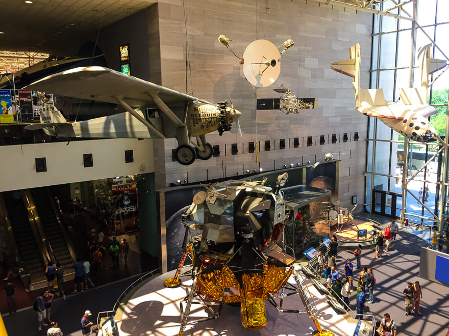 museus em washington entrada aeroespacial - Museus em Washington de graça: os 7 melhores. Economize e aproveite!