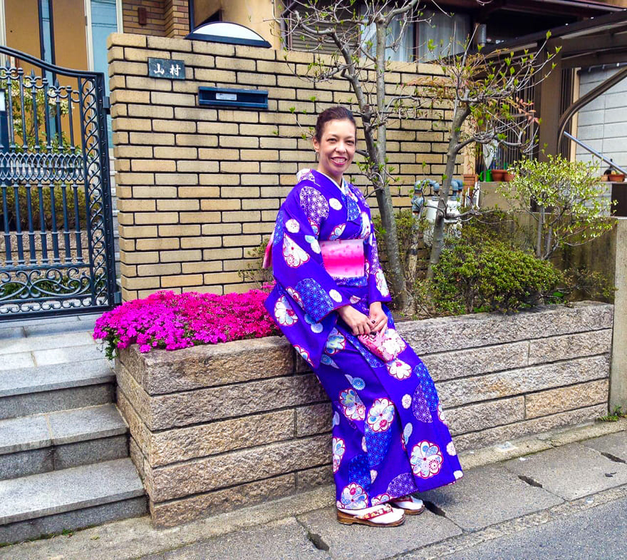 vestida com um roupa japonesa tradicional aluguel - Um dia em Kyoto vestida como uma japonesa tradicional