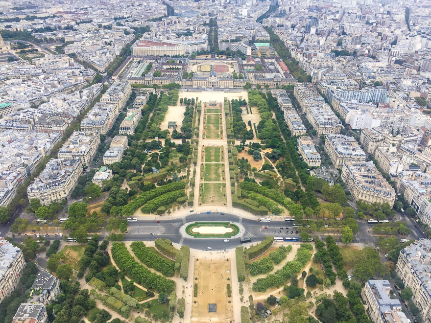 torre eiffel de paris vista do alto - Lugares para ver Paris do alto e se encantar! [8on8]