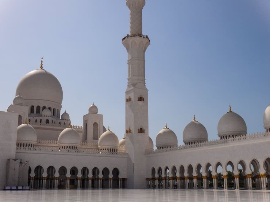 abu dhabi mesquita zayed - Viagem de cruzeiro. Dicas e sugestões para fazer cruzeiros internacionais