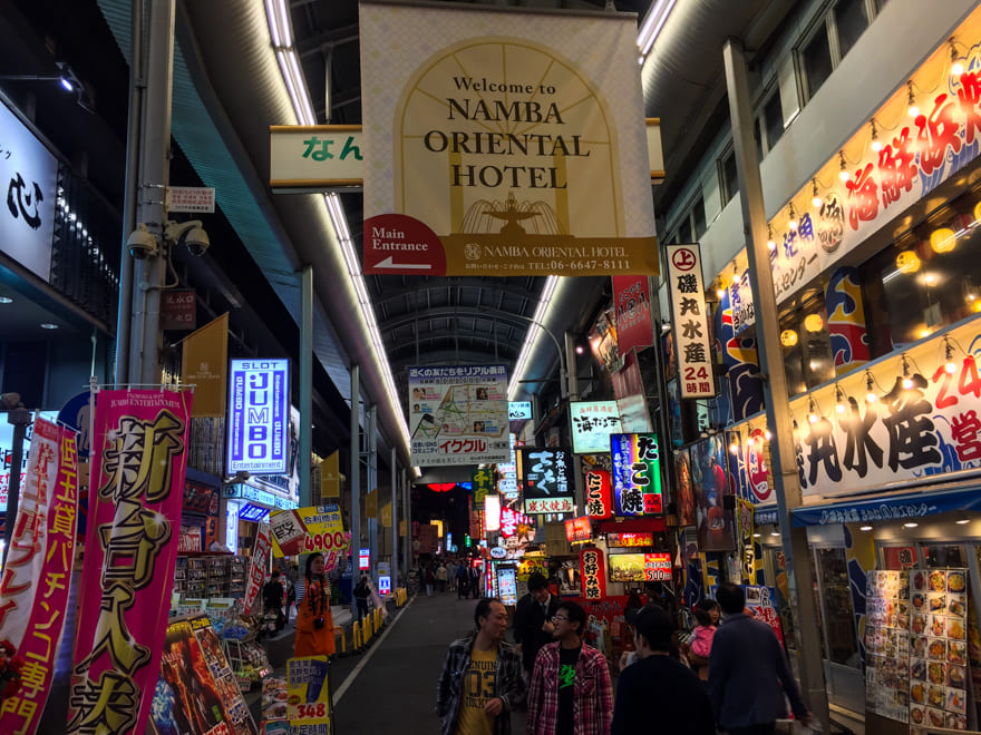 rua comercio restaurantes osaka - O que fazer em Osaka, a terceira maior cidade do Japão