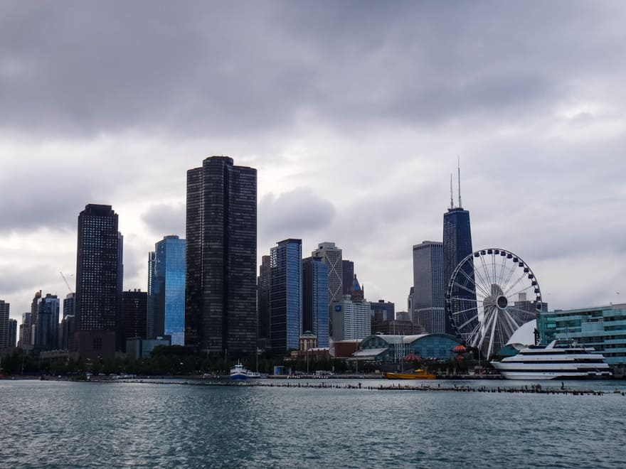 skyline chicago roda gigante centennial wheel - Navy Pier em Chicago: 12 programas imperdíveis