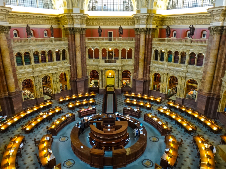 biblioteca congresso americano washington - As bibliotecas mais lindas do mundo. Top 12 para guardar!