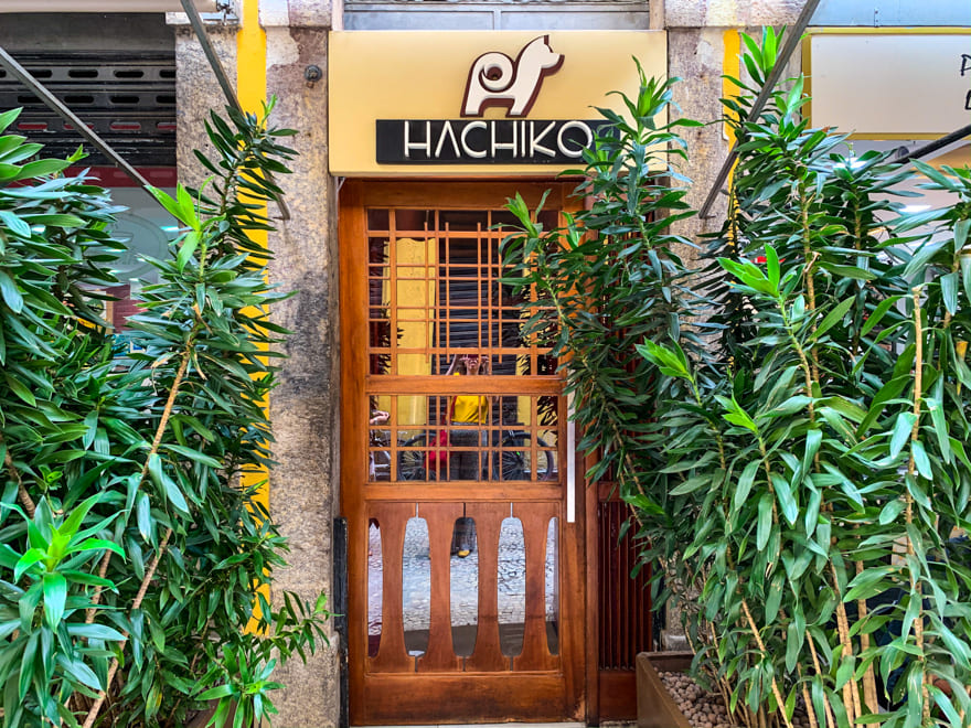 entrada hachiko restaurante japones centro rio de janeiro - Hachiko restaurante japonês no Centro do Rio de Janeiro. Delícia!!