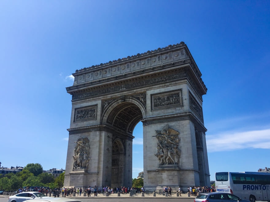 arco do triunfo lugares para ver paris do alto - Dicas de viagem França: tudo para planejar a sua viagem [post índice]