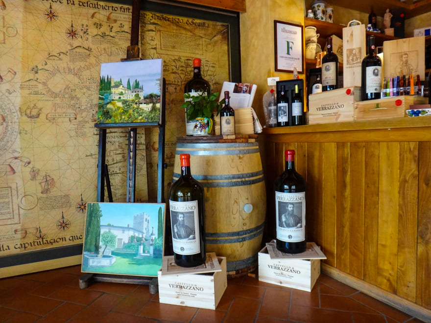 garrafas vinho chianti verrazzano - Vinícola em Chianti na Toscana: passeio no Castello di Verrazzano