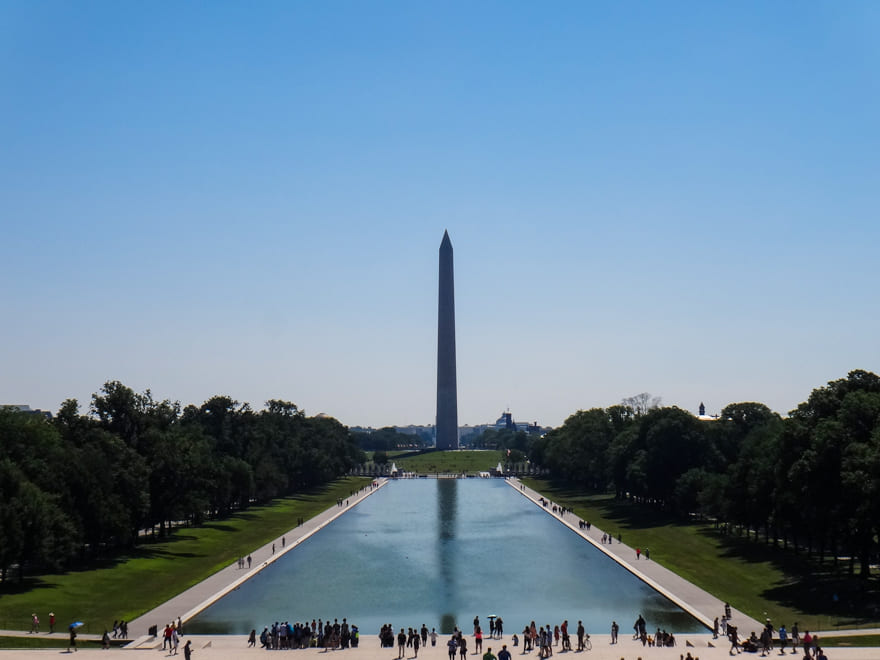 reflecting pool - Lincoln Memorial em Washington: como visitar o famoso monumento