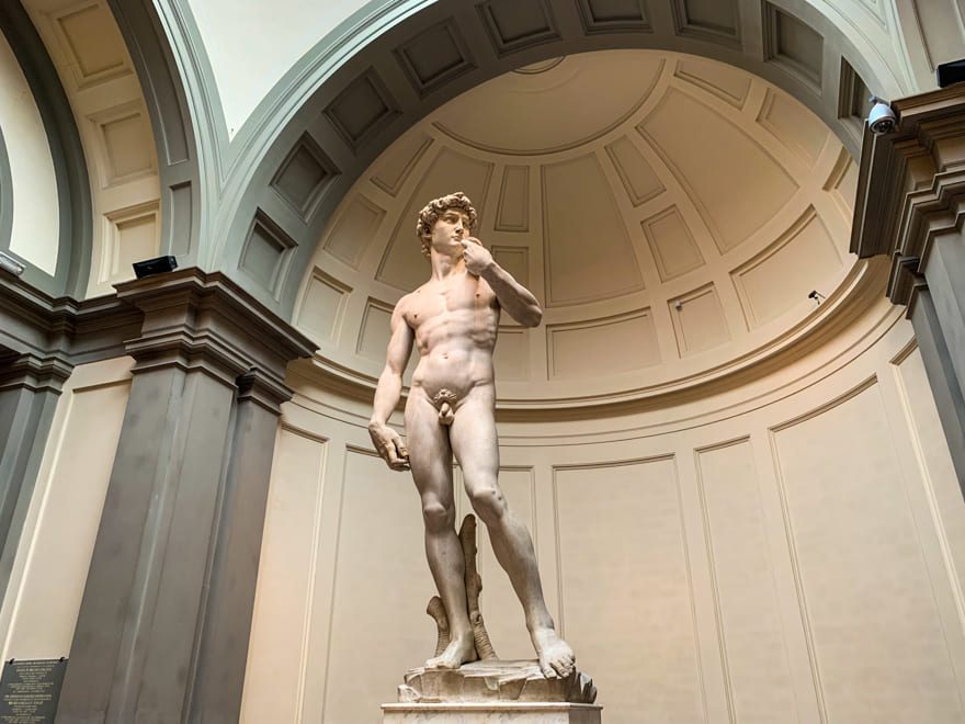 davi estatua academia - Museus de Florença Itália: os melhores para o seu roteiro de viagem
