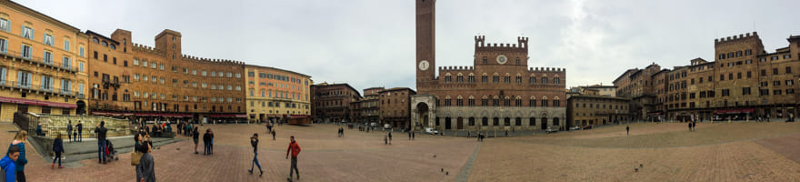panoramica piazza del campo siena roteiro 1 dia viagem - O que fazer em Siena Itália. Roteiro de 1 dia completo para você! [8on8]