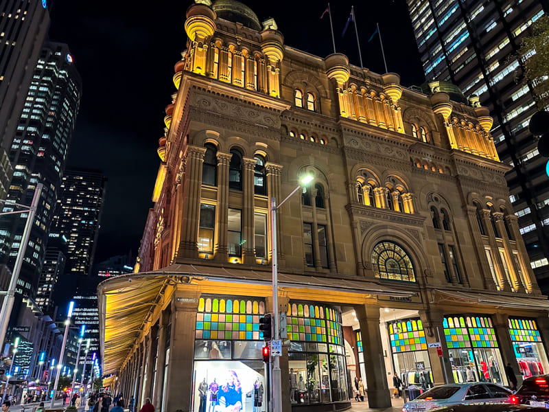 queen Victoria building roteiro Sydney lets fly away